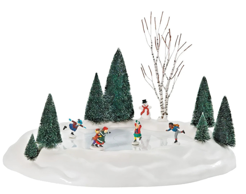 Dept 56 Village Animated Skating Pond #52299 Retired Works